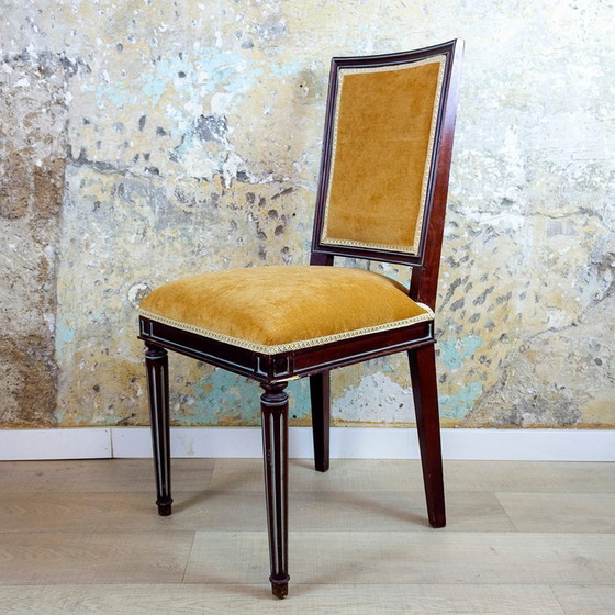 Image 1 of Set di sedie laterali in stile Luigi XVI spagnolo, anni &#39;40