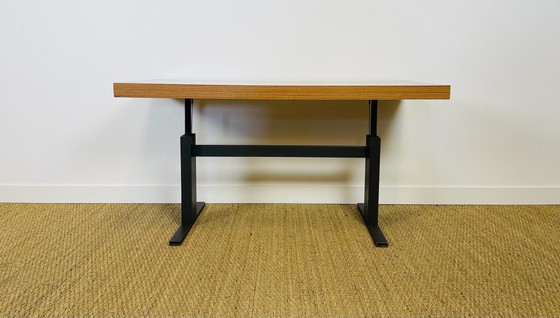 Image 1 of Vintage lift-top coffee table in Formica and black metal, 1970