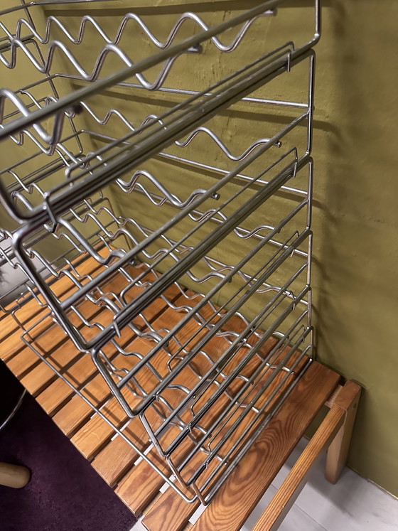 Image 1 of Vintage metalen wijnrek