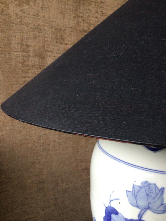 Image 1 of Large Vintage Chinese Lamp Made of Old Ginger Jar