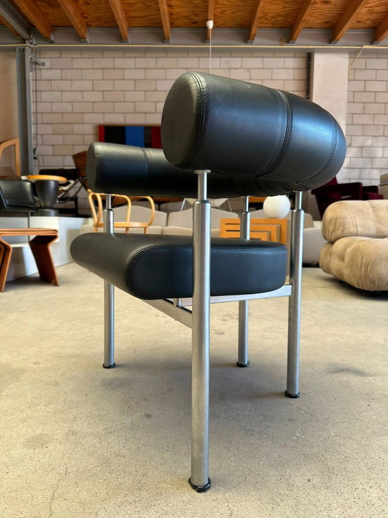 Fauteuil Erik Jørgensen Møbelfabrik Cobra EJ900 (Stock : 2) – Leather, Metal (photo 6 of 7)