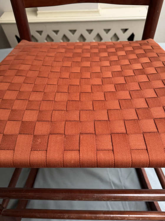 Image 1 of Shaker schommelstoel van Merkelbach met gevlochten zitting