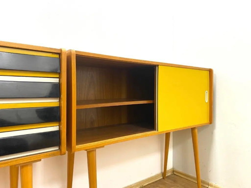 Cassettiera retrò, Jiří Jiroutek, anni '60, Cecoslovacchia