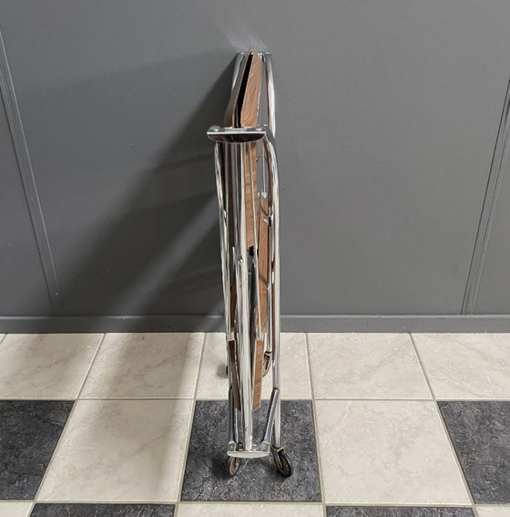 Foldable Serving Trolley by Bremshey & Co 1970s – Bar carts, Metal, lamine (photo 6 of 11)