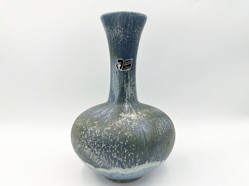 Silberdistel Fayence-Vase aus Westdeutschland