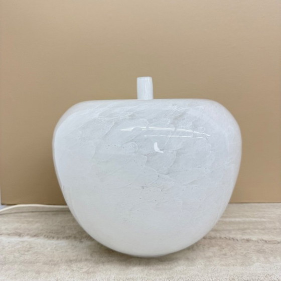 Image 1 of Vintage Eickmeier vintage glass table lamp apple shaped , 1970s