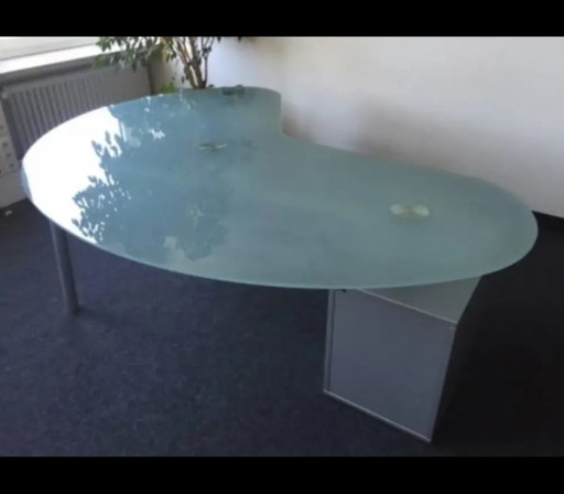 Ultom Isotta Nierenförmiger Schreibtisch italienisches Design von Lorenzo Marcolin