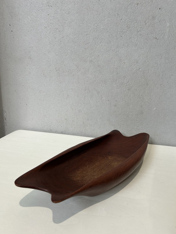 Image 1 of Bol en teck vintage