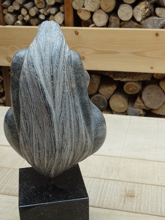 Image 1 of Statue Brazilian Soapstone On Pedestal