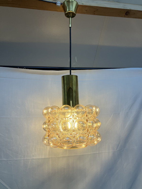 Image 1 of Helena Tynell Bubble Pendelleuchte Bernstein, von Limburg Glashütte