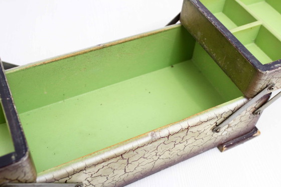 Image 1 of Macchina da cucire da tavolo, scatola da cucito vintage