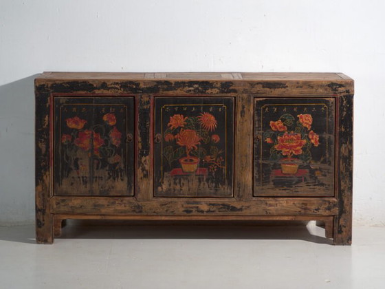 Buffet bas ancien peint en orme – Chine, vers 1900 – Iron (photo 32 of 40)