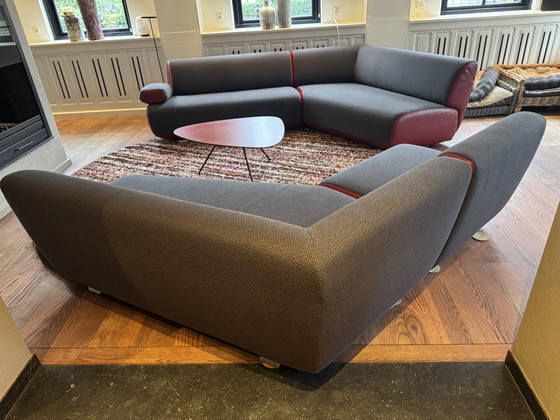 Image 1 of Leolux guadalupe fauteuil set (modulair) met salon tafel 