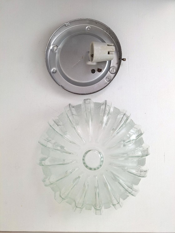 Image 1 of Plafonnier ou applique verre moulé