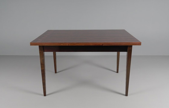 Image 1 of Scandinavische opklapbare eettafel van palissanderhout, jaren 60