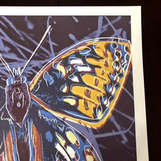 1990s After Andy Warhol "Butterfly" Lithograph – Lithographs & prints, Paper (photo 9 of 11)