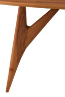GREYGE TED Tavolo da pranzo scultoreo in noce italiano massello – Design artigianale