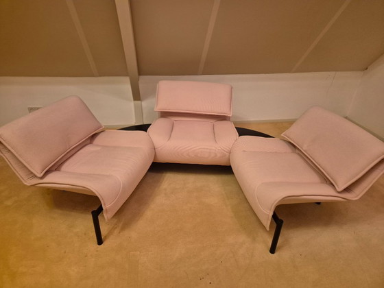 Image 1 of Cassina Veranda 3-seater pink corduroy in very good condition