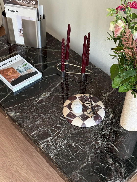 Vintage marmeren salontafel (photo 8 of 9)