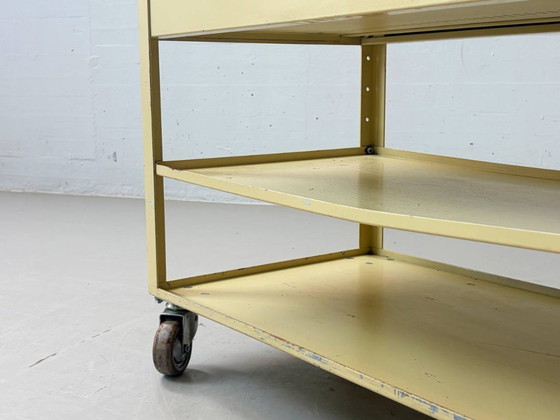 Image 1 of Industrial metal trolley/rolling chest, 1970s