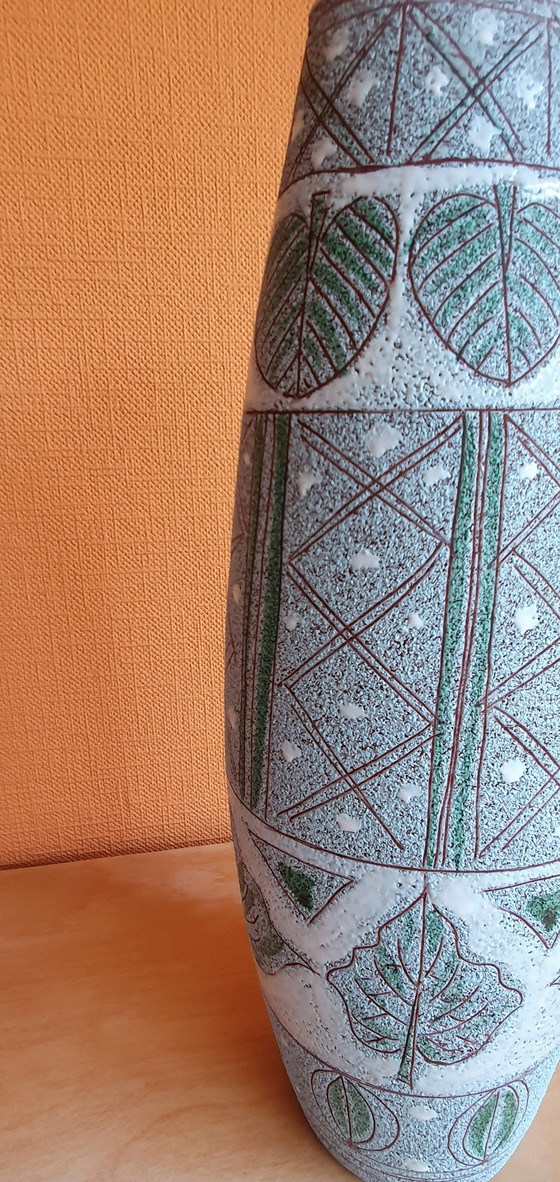 Attributed to Fratelli Fanciullacci – Large Mid-Century Sgraffito Vase (35.5 Cm) – Ceramic (photo 3 of 5)