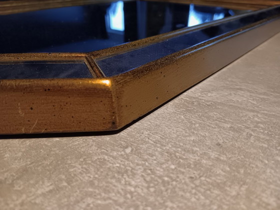 Image 1 of Miroir mural vintage De Knudt à bord facetté - Belge