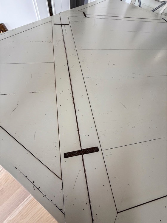 Image 1 of Handkerchief table with 4 leaves and 4 chairs