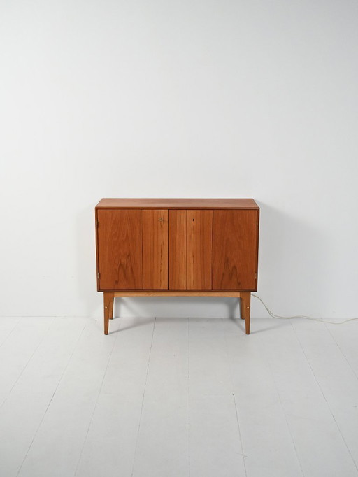 Scandinavian 1950s teak bar cabinet