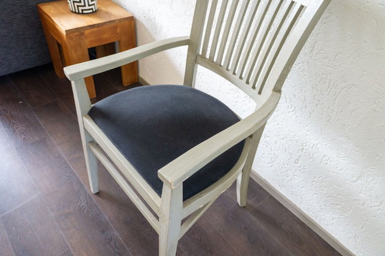 Image 1 of Set aus 4 luxuriösen Esszimmerstühlen – Design Schmieden – Massivholz