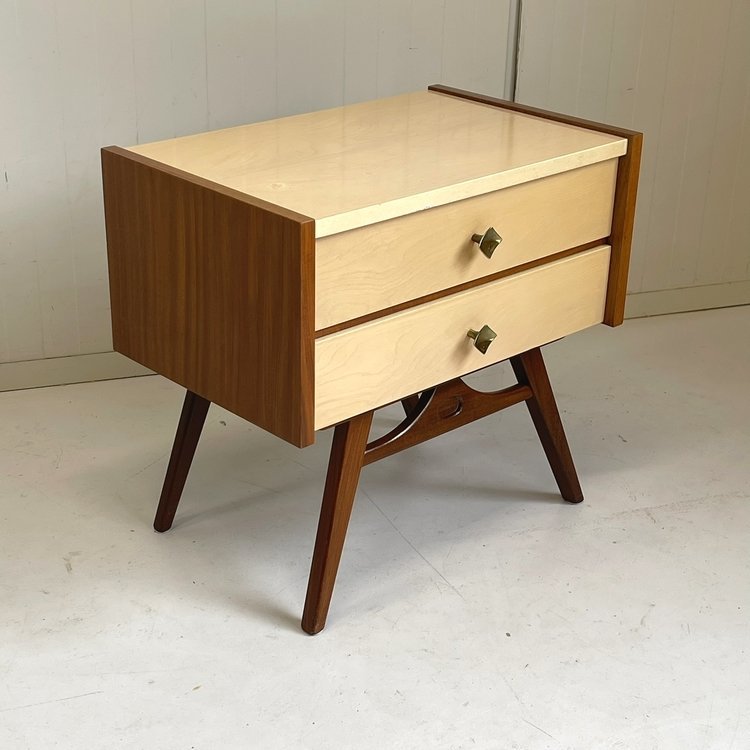 Tables de chevet vintage Midcentury Commode sixties
