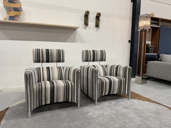 Image 1 of 2 Leolux Goncharov Armchairs Fabric