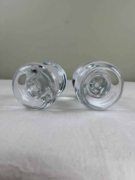 Set van jaren 70 design kandelaars – Kandelaars en kaarsen, Crystal, Glass, Vintage (photo 5 of 12)