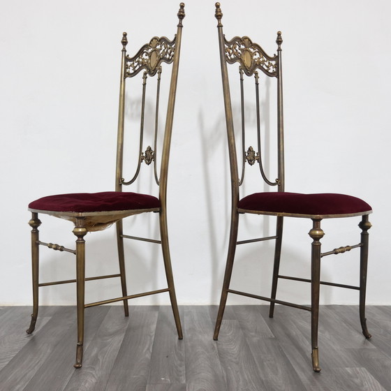 Image 1 of Pair of Pier Luigi Colli Style Mid-Century Design Chairs from the 1950s