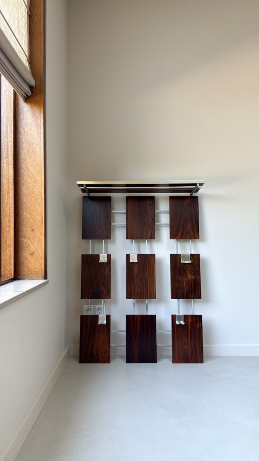 Vintage-Wandgarderobe aus Palisanderholz – kapstokken, Wood