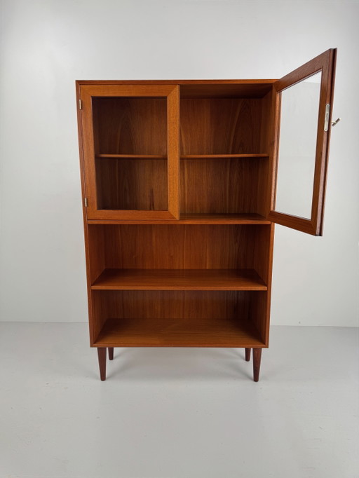 Vetrina danese in teak, Danimarca, anni '60 – drankenkasten, Wood, Glass (photo 2 of 13)