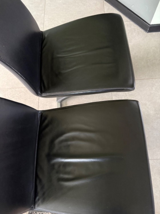 Image 1 of 4 chaises Rolf Benz noires