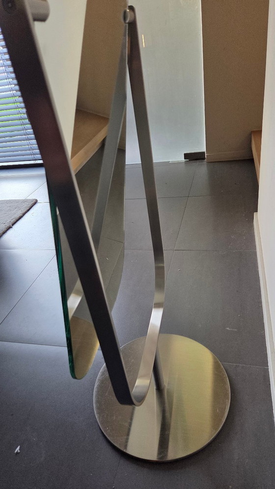 Modern Freestanding Tilting Mirror – Glass, Metal (photo 5 of 9)