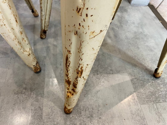 Image 1 of Autentica coppia di sgabelli in metallo tolix di Xavier Pauchard industrial vintage 1950