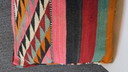 Pouf colorato, cuscino di seduta vintage giocoso