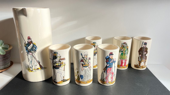 Image 1 of Set da aranciata vintage in ceramica