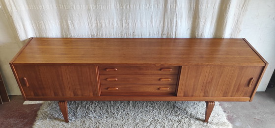 Image 1 of Dressoir van teakhout in Scandinavische stijl - Arnø meubels - jaren 1950/60