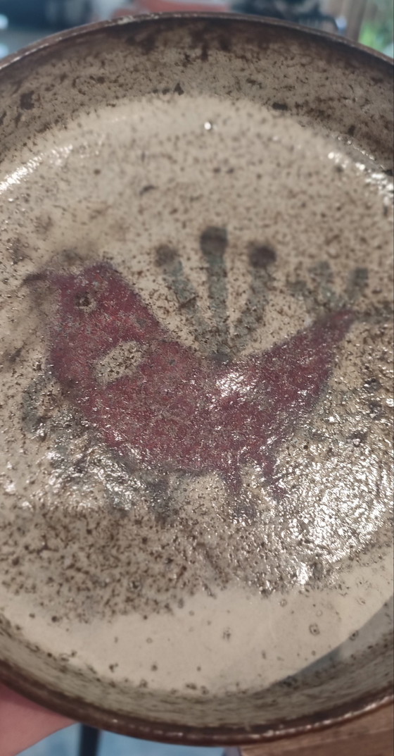 Image 1 of Ceramic bowl by Gustave Reynaud, Le Mûrier workshop, Vallauris