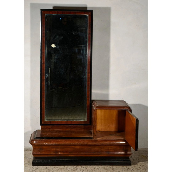 Tocador italiano Art Déco de los años 20 con espejo – Tocadores, Madera, Art Deco (photo 2 of 10)