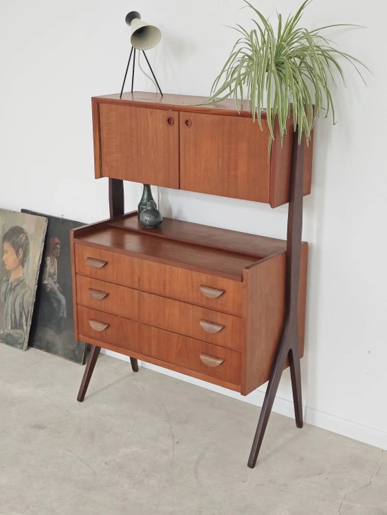 Toeletta/Scrivania di Poul Volther per Orum, Samcom Denmark – Tolette, Wood, Scandinavian (photo 12 of 22)