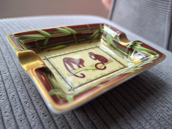 Hermès Monkeys Bamboo Piccolo Posacenere Svuotatasche in Porcellana Stampata – Accessori da tavola (photo 11 of 17)