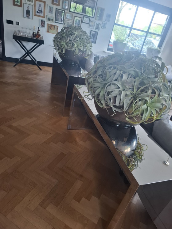 Eichholtz console tafel – rvs, Glass (photo 4 of 5)