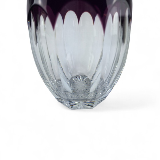 Image 1 of Ludwig Moser Karlsbad vase crystal overlay Art Déco
