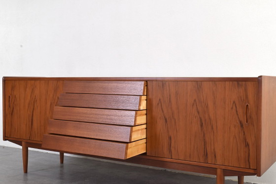 Credenza Trio in teak Mid-Century di Nils Jonsson per Hugo Troeds, anni '60., Credenze, Legno, Marrone (foto 14 di 15)