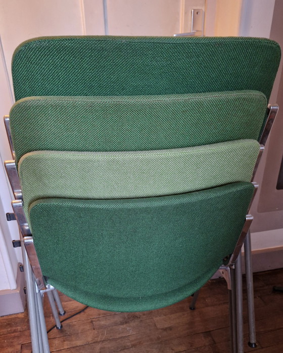 Image 1 of 🍏 series of 6 DSC 106 Chairs Giancarlo Piretti / Anonima Castelli, 1965, 70 Stamped