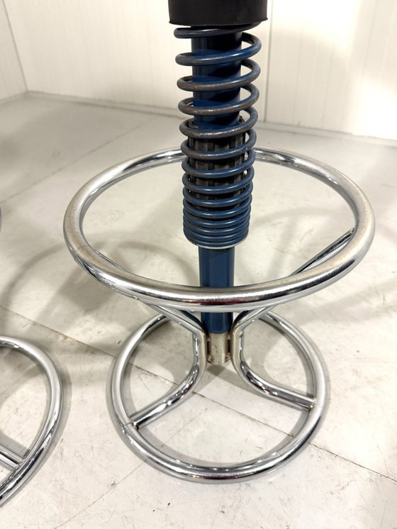 Image 1 of 3 sgabelli da bar con ammortizzatori Monroe anni '80-'90